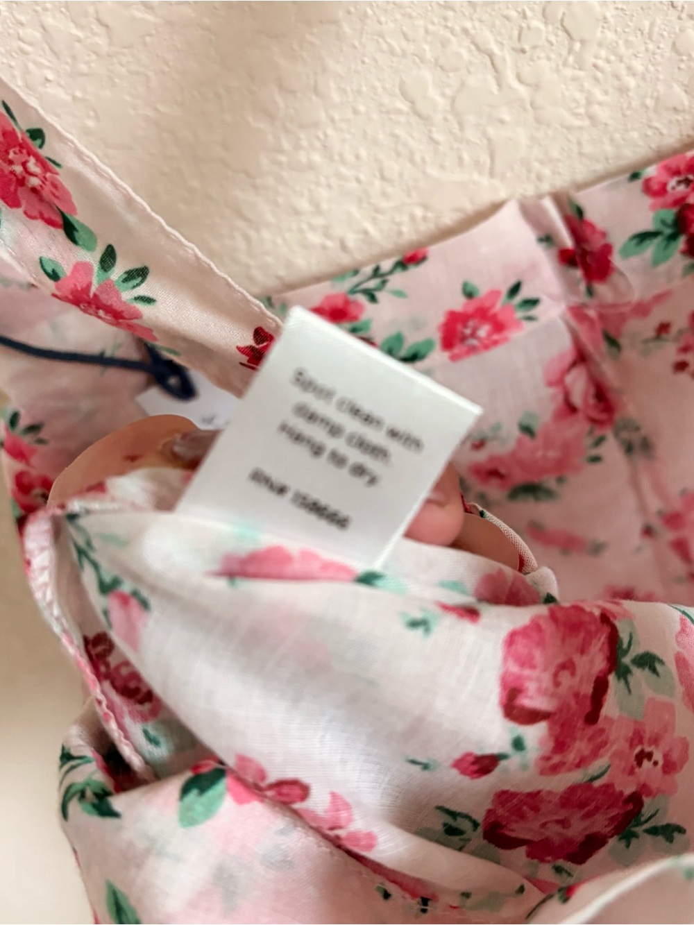 Strawflower Pink Floral Cotton Market Tote Bag Cottagecore NWT - Picture 5 of 10